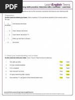 Listening Skills Practice: Interview With A Swimmer - Exercises