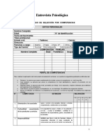 Entrevista Psicologica Formato Sencillo