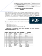 Acta de Comision de Evaluacion y Promocion