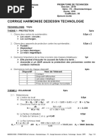 Corrige Harmonise de Dessin Technologie