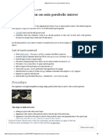 Alignment of An On-Axis Parabolic Mirror