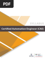 Certified Automation Engineer (CAE) : Syllabus