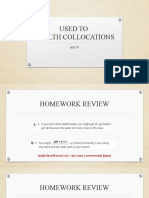 7b Used To + Health Collocations