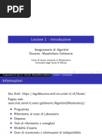 Lezione1 Algoritmi-Introduzione