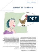 Causas y Prevención Disfonía Docente. Mayo 02