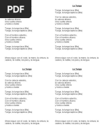 Cancion "La Tunga"