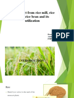 By-Product From Rice Mill, Rice Husk, Rice Bran and Its Utilization