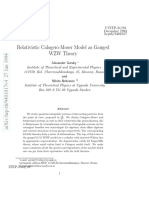 Relativistic Calogero-Moser Model As Gauged WZW Theory