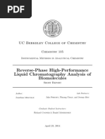 Reverse-Phase High-Performance Liquid Chromatography Analysis of Biomolecules