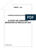 Consumer Behaviour Assignment