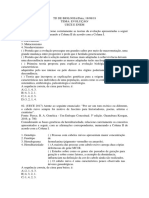 TD de Biologia - Prof. Davi