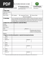 Form CAC-MISC 03 Application For Creation of Entity Electronic Account