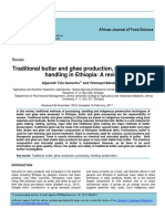 Traditional Butter and Ghee Production, Processing and Handling in Ethiopia: A Review