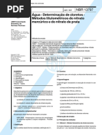 NBR 13797 de 1997 - Determinacao de Cloretos em Agua Pelo Metodo Titulometrico