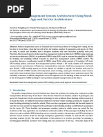 Smart Bus Management System Architecture Using Mesh App and Service Architecture