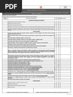 GTH F 110 Lista de Chequeo V