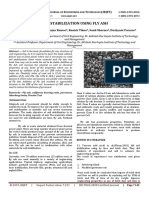 Soil Stabilization Using Fly Ash: I R J E T (Irjet)