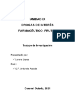 Drogas de Interés Farmacéutico. Frutos