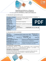 Guía de Actividades y Rúbrica de Evaluación - Paso 3 - Elaborar El Presupuesto en La Organización