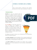 Estructura Interna y Externa de La Tierra