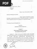 92-JGM-20 0D196: Capítulo I Del Presupuesto de Gastos y Recursos de La Administración Nacional