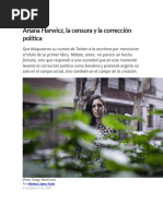 Ariana Harwicz, La Censura y La Corrección Política