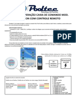 Manual Operacao Caixa de Comando Mod Evolution Com Controle Remoto