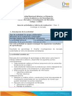 Guía de Actividades y Rúbrica de Evaluación Paso 3 - Investigar El Mercado