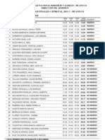 Resultados Del Tercer Examen 2011-C