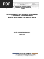 Servicios Amigables para Adolescentes y Jóvenes en La Modalidad de Atención Diferenciada