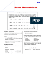 Operadores Matemáticos - 20 de Julio