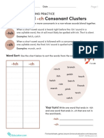 Phonics and Spelling Practice Final CH and TCH Consonant Clusters