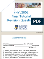 PHYL2001 - Tony's Final Tutorial Questions - 2021 Final