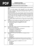 Business Studies Case Study Based Questions