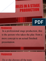 Roles in A Stage Production