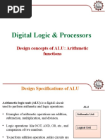 Digital Logic & Processors: Design Concepts of ALU: Arithmetic Functions