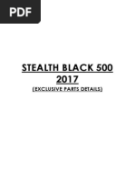 Stealth Black 500 2017: (Exclusive Parts Details)