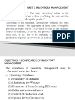 Unit 3 Inventory Management