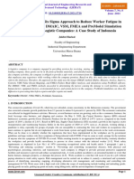 Application of Lean Six Sigma Approach To Reduce Worker Fatigue in Racking AreasUsing DMAIC, VSM, FMEA and ProModelSimulation Methods in Sub Logistic Companies: A Case Study of Indonesia