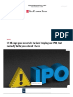 10 Things You Must Do Before Buying An IPO, But Nobody Tells You About Them