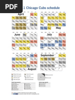 Cubs 2011 Schedule