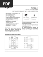 Octal Bus Buffer With 3 State Outputs (Non Inverted) : PD CC o