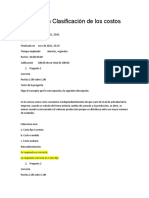 Clasificación de Los Costos-Examen UVEG