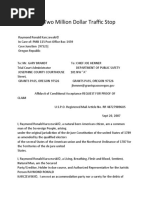 Affidavit of Conditional Acceptance REQUEST For PROOF of CLAIM