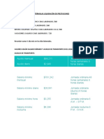 Fòrmulas Liquidaciòn de Prestaciones