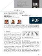 Performance of Joints in Reinforced Concrete (Filigree) Slabs For Two-Way Spanning Action (Stehle 2011)