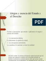 Origen y Esencia Del Estado y El Derecho