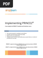 PRINCE2 Implementation Case Study