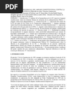 Análisis Jurisprudencial Del Amparo Constitucional Contra La Administración Pública