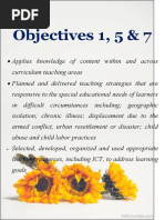 Objectives 1, 5 & 7